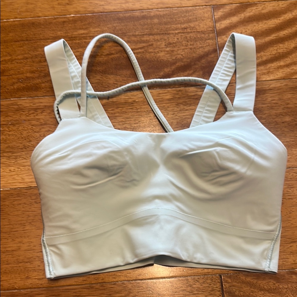 Light mint green cloud  Strappy Bralette